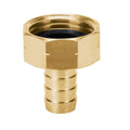 Conector 1/2" hembra de latón sólido para manguera | CF-1/2B | Truper