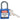 SEGCANBRA143156 143156 Candado de nylon compacto azul arco de aluminio 1"