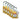 SEGCANBRA51346 51346 Candados de nylon amarillo arco acero 1.5" llaves diferentes (6 piezas)