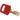 SEGCANBRANYLRED38STKD NYL-RED-38ST-KD Candados de nylon "SafeKey" rojo arco de acero 1.5"