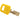SEGCANBRANYLYLW38PLKD NYL-YLW-38PL-KD Candados de nylon "SafeKey" amarillo arco de plástico 1.5"