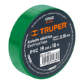 ELECINTRUM33V M33V Cinta de aislar de 18 m X 19 mm verde